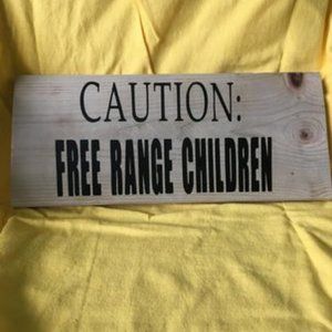 Wooden sign